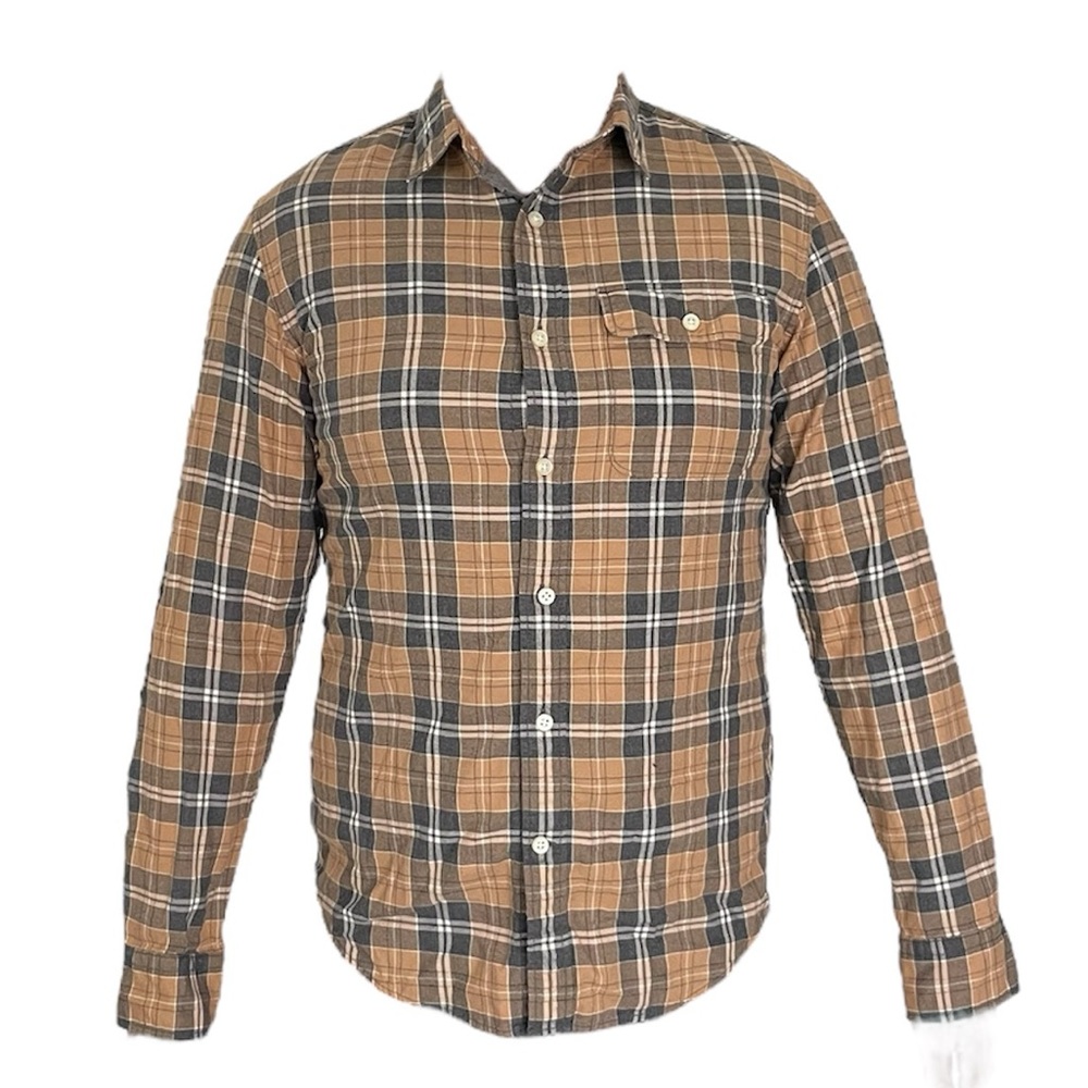 Banana Republic flannel shirt Small Black & Yellow